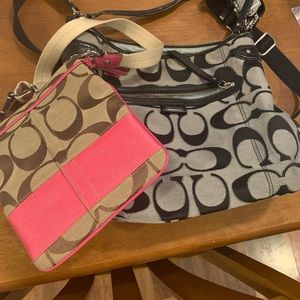 2 authentic coach purses